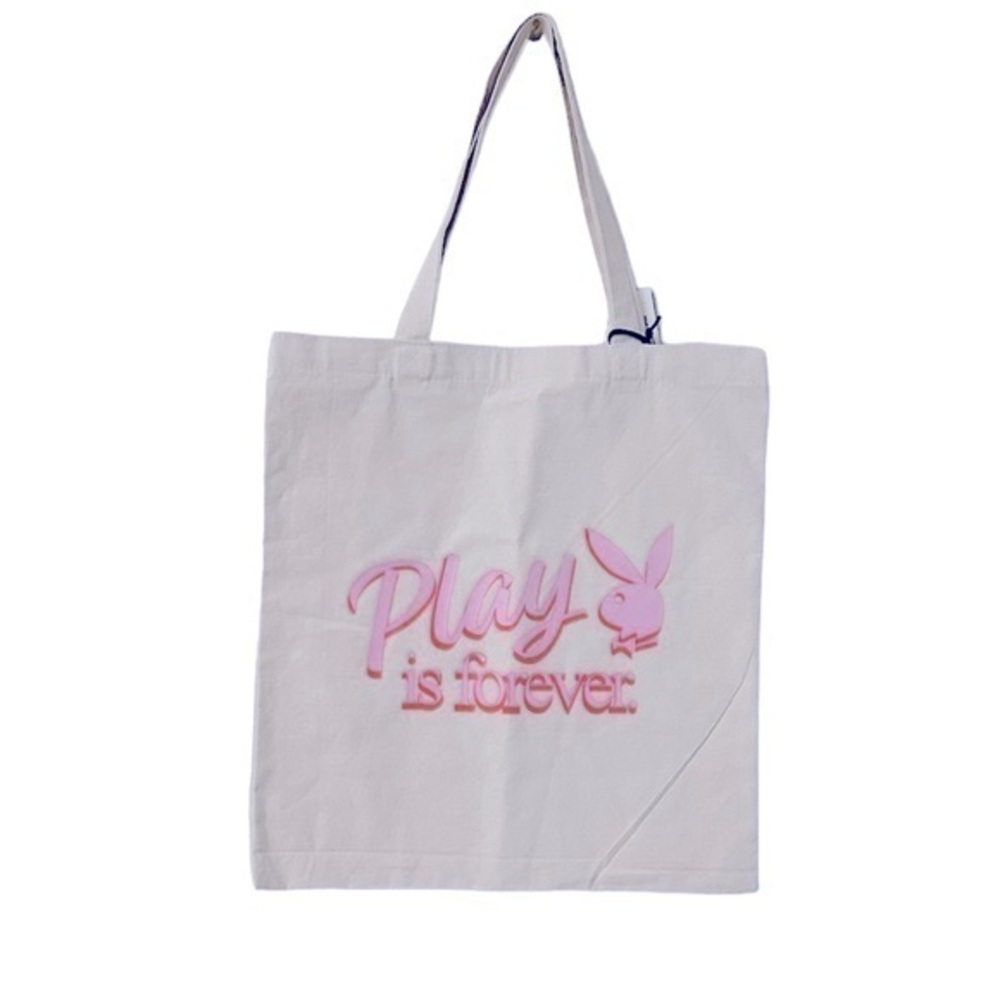 Cream and Pink Playboy Bag
